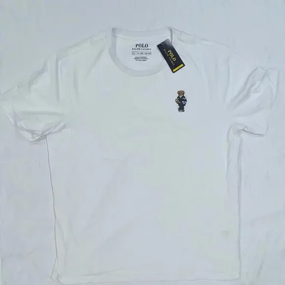 Polo Ralph Lauren Performance T-shirt XXL White Polo Bear - Picture 1 of 4
